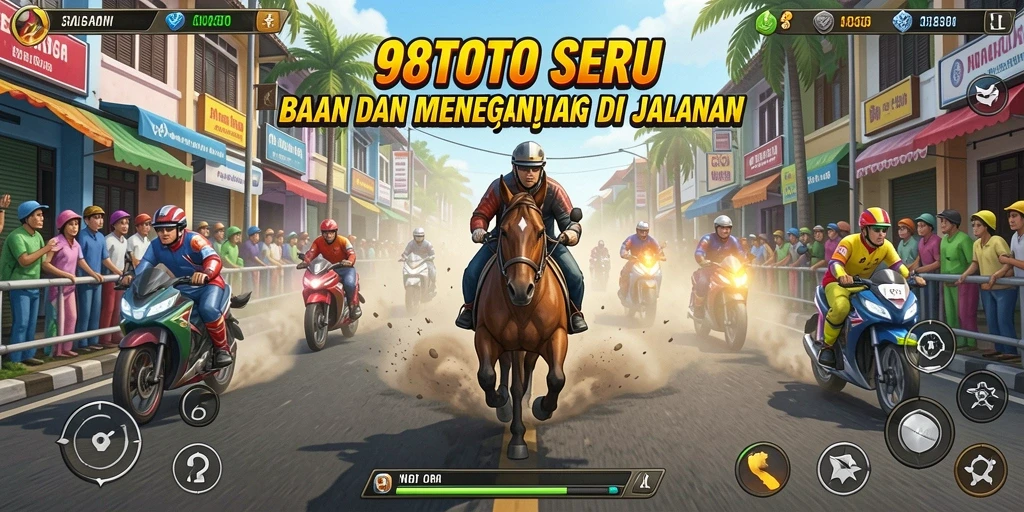 Gameplay Racing seru dan menegangkan di 98TOTO.