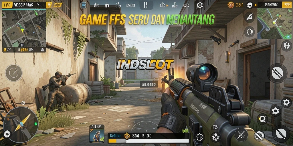 Tampilan gameplay utama INDSLOT yang penuh aksi dan strategi.