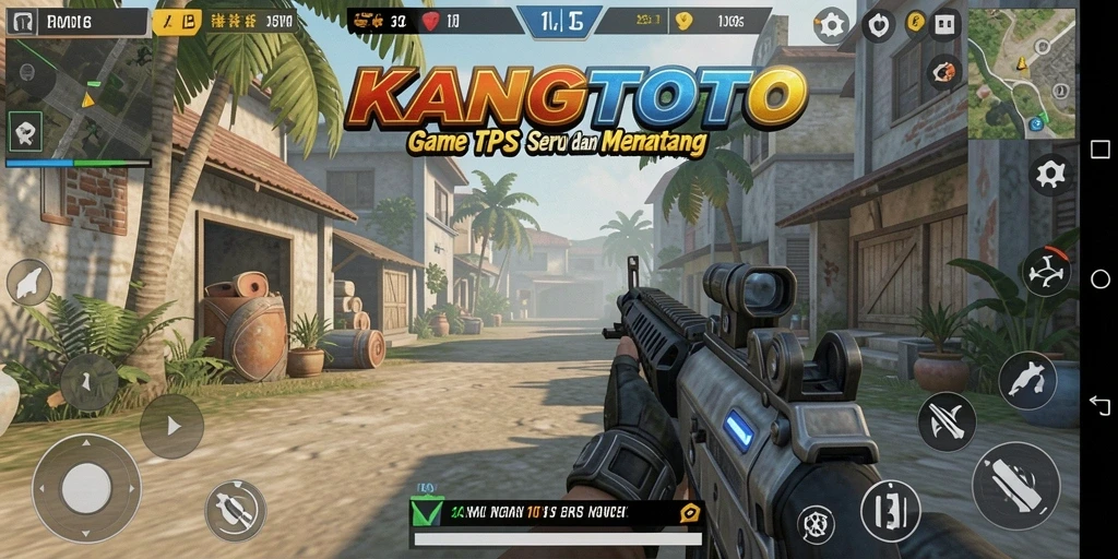 Screenshot tangkapan layar gameplay KANGTOTO dengan aksi pertempuran intens.