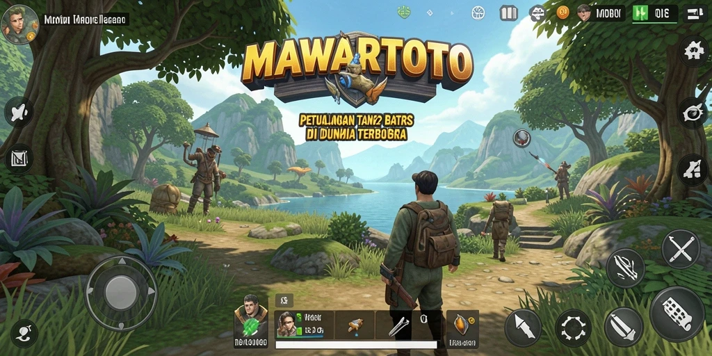 Tangkapan layar gameplay MAWARTOTO menunjukkan petualangan yang menakjubkan di dunia terbuka.