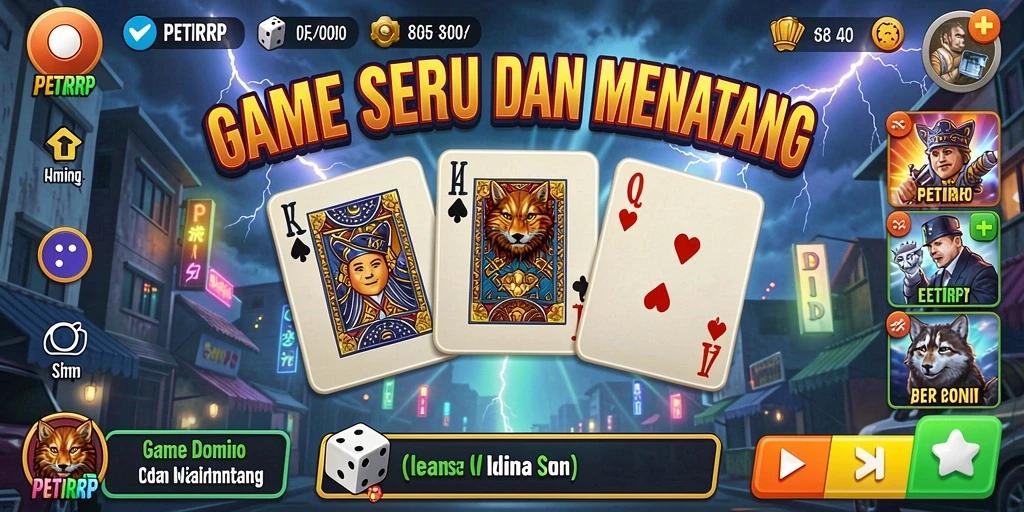 Tampilan gameplay seru dari PETIRRP dengan berbagai mode menarik.
