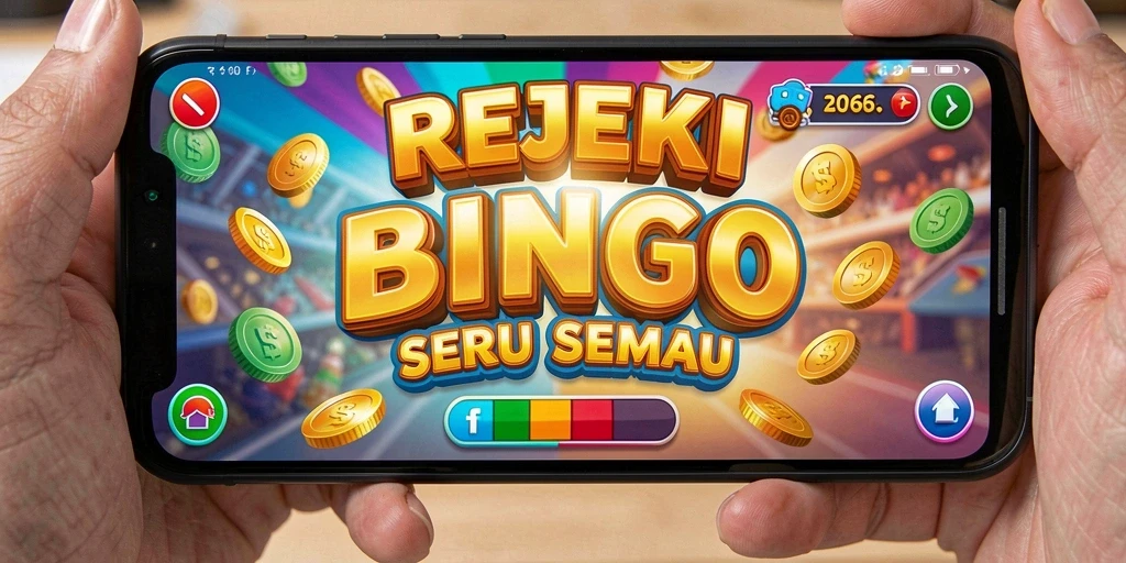 Gameplay seru dengan kartu Bingo yang berwarna-warni.