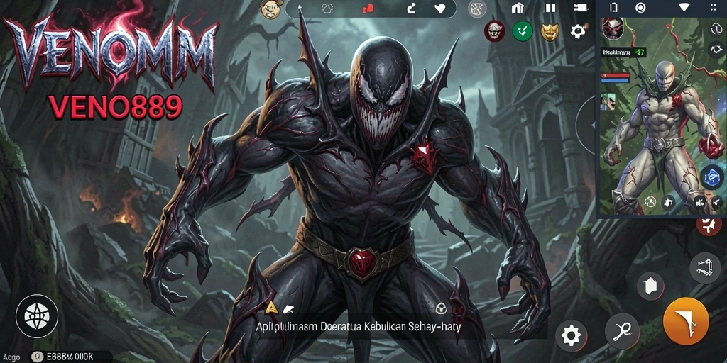 Tampilan antarmuka VENOM889 yang sederhana dan efisien untuk penggunaan Utility.